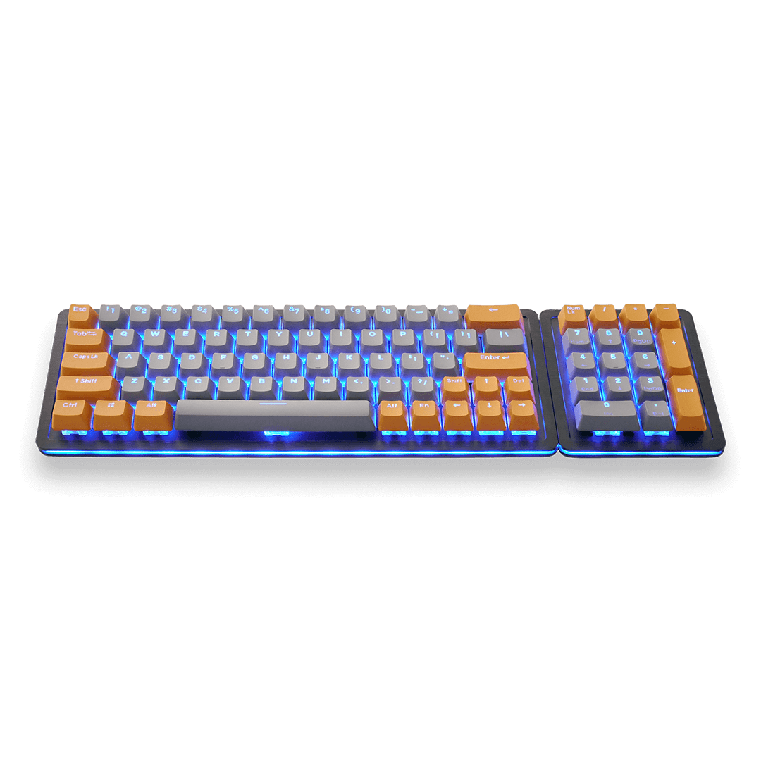 MaxCustom Arctic Light PBT Double-shot Keycaps Set